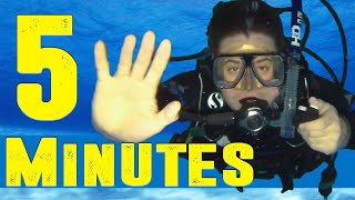 PADI Open Water How to Scuba Dive in 5 Minutes [upl. by Auqinot]