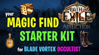 Start to MAGIC FIND on a Cold BLADE VORTEX Occultist  Path of Exile  Affliction League  PoE 323 [upl. by Sibley]