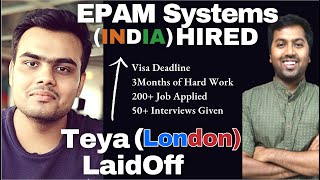 Got Laid Off from Teya London but hired by EPAM Systems India  SDE Interview Experience [upl. by Etra]