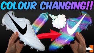 Unbelievable Nike Boot Custom Colour Changing Soccer Cleats [upl. by Joshia]