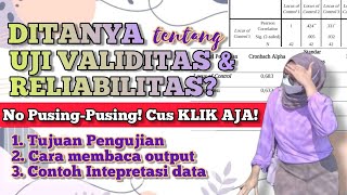 5 MENIT PAHAM UJI VALIDITAS DAN RELIABILITAS  SIAP DITANYA PENGUJI  StudyWithTika [upl. by Iggie405]