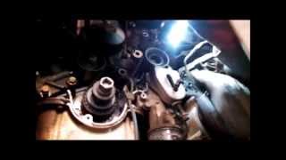 Timing belt replacement water pump 2005 Kia Sedona 35L V6 PART 2 Remove Replace [upl. by Adnir934]