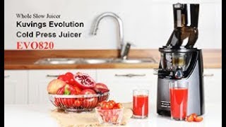 Kuvings Evolution Cold Press Juicer  EV0820 Experience [upl. by Brnaba]