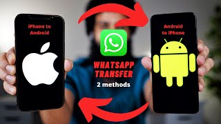 Tranfer Whatsapp from Android to iPhone with amp without Computer  MobileTrans amp Wutsapper [upl. by Herahab692]