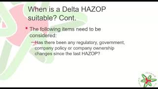 Delta HAZOP  Getting more out of your assessments [upl. by Obocaj]