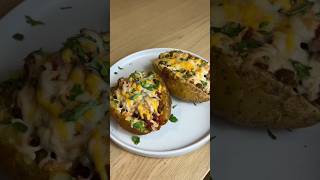 What are loaded baked potatoes loadedbakedpotato potatoesrecipe bacon cheesy potatoes [upl. by Ahsinna]