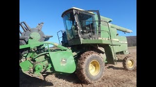 2017 bean harvest with jd 6620 combine [upl. by Yelnats]