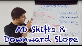 Y1 4 Aggregate Demand  Shifts and the Downward Slope [upl. by Sirtimid]