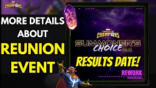 MCOC  REUNION EVENT FULL DETAIL SUMMONERS CHOICE 2024 RESULTS😱  GIVEAWAY RESULTS😍 amp MORE [upl. by Arim]