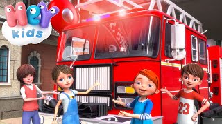 Feuerwehrlied 🚒 Feuerwehr für kinder  HeyKids Deutsch [upl. by Saeger897]