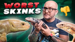 Top 5 WORST Pet Skinks Get THESE Lizards Instead [upl. by Enilra]