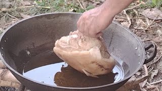 LETS FRY LECHON KAWALI IN THE BACKYARD 🫕🌿🐷PROVINCE LIFE🌳🌴viral cooking foryou [upl. by Bibbie]