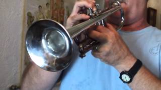 Quality Brass Getzen Eterna C Trumpet playtested by Dr J Bovinette  TGE3640 [upl. by Sorci]