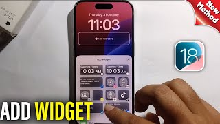 iOS 18 How To Add Widget To Lock Screen [upl. by Ayeka]