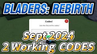 Roblox Bladers Rebirth New Code September 2024 [upl. by Amekahs]