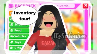 ✨My current inventory reveal 🌸  Adopt me  roblox  ItsSahara✨ [upl. by Meeharb56]