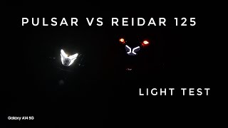 Pulsar 125 va reidar 125 Light Test 😵‍💫😵‍💫😵‍💫 2024 new model bike [upl. by Idrahs]