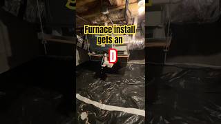 Furnace Install in Crawlspace Gets a D 😳 Yikes [upl. by Arrik]