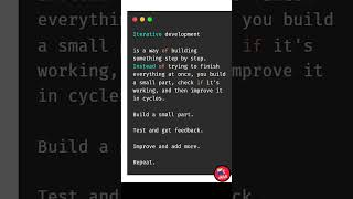 Iterative development [upl. by Yadnus]