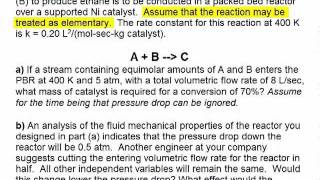 Catalyst Amount in Packed Bed Reactor [upl. by Island]