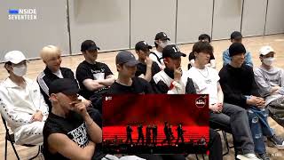 Seventeen reacting to BTS  Yet to come Busan Concert Mic drop run bts [upl. by Elletsirk]