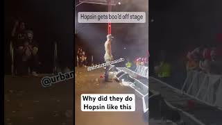 Hopsin gets booed off stage hopsin foryou liveperformance [upl. by Nnaerb486]