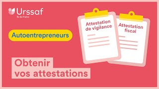 Autoentrepreneur Obtenir ses attestations [upl. by Ayim467]