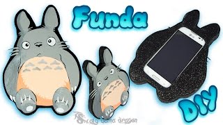 Funda para movil de Totoro en Foamy o Goma Eva Diy Craft [upl. by Etteb]