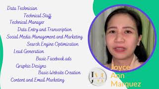 Joye Ann Marquez introduction video [upl. by Yrogreg708]