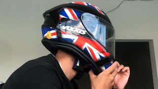 CAPACETE AXXIS DRAKEN 🇬🇧  MEU CAPACETE AXXIS CHEGOU [upl. by Elijah845]