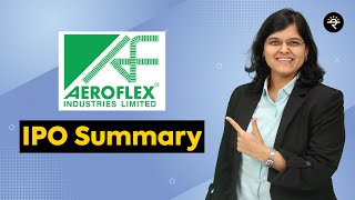 Aeroflex Industries IPO Summary  CA Rachana Ranade [upl. by Remy]