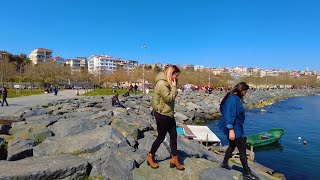 Avcılar Beach On The Cliff Walking Tour  Avcılar Sahil Kayalıkta Yürüyüş [upl. by Sidalg]