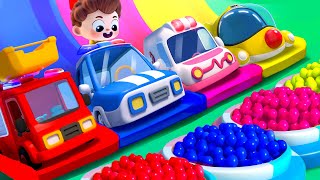 Car Garage Adventure  Learn Colors with Little Cars  Nursery Rhymes amp Kids Songs  BabyBus [upl. by Mersey]