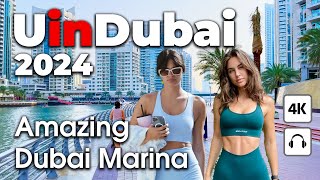 Dubai Live 247 🇦🇪 Amazing Dubai Marina  4K  Walking Tour [upl. by Couq]