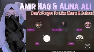 AMIR HAQ amp ALINA ALI ZABARDAST FIGHT WITH SANATNI AURAT shaistasajid [upl. by Homere545]