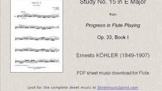 Köhler  Study No 15 Op 33 Book I [upl. by Orelee]