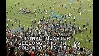 Last quarter 1980 Preliminary Final  Collingwood v Geelong Channel 7 [upl. by Tillo]