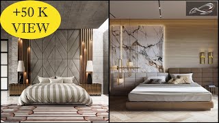 Modern Bedroom Bed Back Wall Design  Bedroom Headboard Back Wall  Wall Decor Ideas 2022  IAS [upl. by Haden]