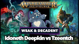 Idoneth Deepkin vs Disciples of Tzeentch  Age of Sigmar Battle Report [upl. by Nyrok]