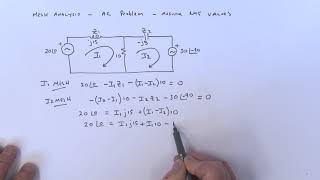 Mesh Analysis Example [upl. by Ivo]