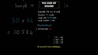 Calculating a sound file size [upl. by Chicoine]