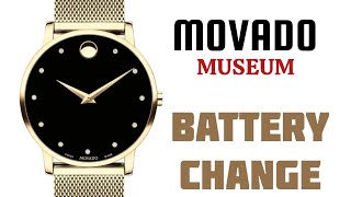 MOVADO Museum Battery Change [upl. by Titania414]