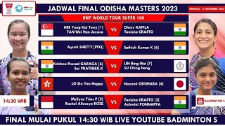 Hasil Semifinal amp Jadwal Final Odisha Masters 2023 Besok Mulai Pukul 1430 WIB Live Badminton S [upl. by Newby]