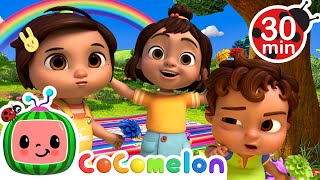 Ninas Rainbow Flowers  CoComelon  Nina Time  Nursery Rhymes for Babies [upl. by Ycniuq]