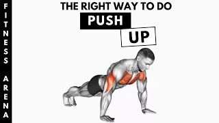 How to do PushUp  The Right Way  Fitness Arena [upl. by Holub]