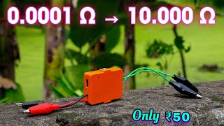 How to Make a Very Accurate MilliOhm Meter  Simple Multimeter Hack Hindi [upl. by Nanfa928]