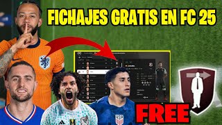 Todos Los Agentes Libres de FC 25 ¡Jugadores Gratis en Modo Carrera [upl. by Nnylamme]