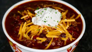 Award Winning Homemade Crockpot Chili Recipe [upl. by Audra451]