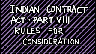 Indian Contract Act 1872  Rules for Consideration cmafoundation cmainter [upl. by Lyrahc]