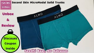 ALMO Second Skin MicroModal Solid Trunks  Unboxing amp Review [upl. by Libb]